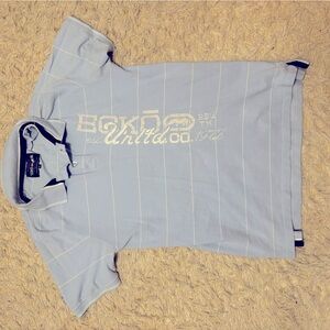 striped vintage eckō untld polo